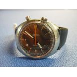 Omega Chronostop wristwatch, the fastening clasp marked No 27 Omega