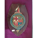 London and Southwestern Railway Company coach crest panel