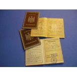 German Third Reich Labour Corp ID booklet and three other ID books (4)