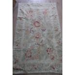 Kashmiri hand stitched wool chain rug (150cm x 90cm)