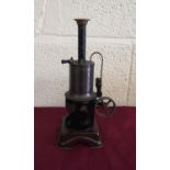 German pre-war stationary steam engine, complete with burner