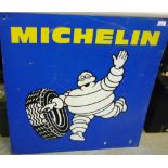 Large aluminium Michelin Tyres advertising sign (75cm x 75cm)