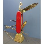 'Victorinox the original Swiss Army knife' shop advertising display stand in working order