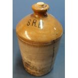 S. R. D stoneware flagon, the base marked Pearson & Co The Potteries, Whittington Moor, Chesterfield