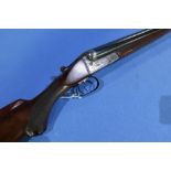 J. P. Sauer & Sohn 12 bore side by side shotgun with 28 1/2 inch barrels, choke full and 3/4,