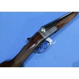 Lloyd & Son 12 bore side by side ejector shotgun with 30 inch barrels, choke 1/4 and IC, and 14 1/