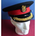 Good quality copy of a British military staff officers peaked cap