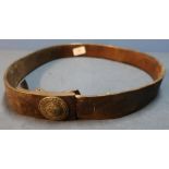 German WWI leather belt complete with buckle