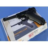 Boxed as new .177 Gletcher Parabellum Co2 air pistol