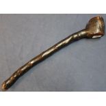 19th/20th C Irish bog oak Shillelagh club (overall length 51cm)