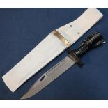 SA80 bayonet with white webbing and brass mounted parade sheath