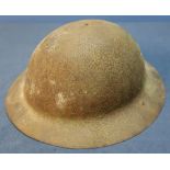 WWI British Somme battlefield relic state steel helmet