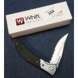 Boxed as new Whitby Knives single bladed pocket knife