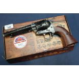 Boxed as new CO2 .177 Colt SAA .45 BB air pistol