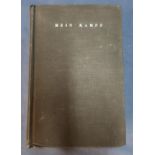 Stackpole edition 1939 USA English language Mein Kampf The Unexpurgated Edition by Adolf Hitler (