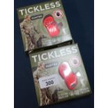 Two boxed as new ex-shop stock Tickless Ultrasonic Tick & Flea Repeller