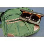 Compas General Shooting Bag and a cased pair of Optix sun/shooting glasses (2)