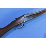 Sabel 12 bore side by side shotgun with 28 inch barrels, serial no. 92534 (shotgun certificate