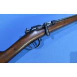 12 bore Chassepot bolt action shotgun with 32 inch barrel marked M80 serial no. 21978 (shotgun