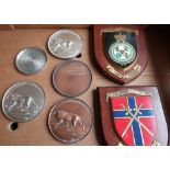 Four rifle association medallions for the Britannia Trophy 1952, The Brooke Bond Cup 1952-53, The