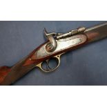 Snider action Thomas Turner rifle with 30 inch barrel, the action stamped Snider Patent, the lock