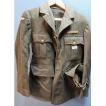 WWII period Royal Air Force Airmen jacket size 9, dated June 1942, with medal ribbons complete