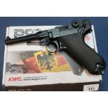 Boxed as new CO2 Togglelock Blowback .177 PO8 BB air pistol by KWC