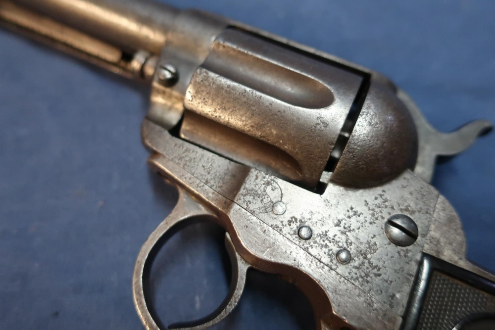 Colt .41 centre fire double action revolver with 4 1/2 inch barrel with engraved details to the - Image 3 of 3