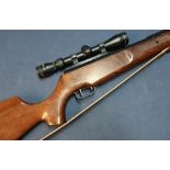 Theobenh. E. System .22 break barrel air rifle with sound moderator, fitted with DMSA 39x40 WA