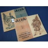 Two Alva Bilder Sammlung Fahnen-Und Standarten Trager German cigarette card albums, large format 19
