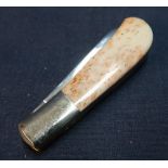 A small twin bladed pocket knife with two piece polished horn grips by Vanaduim