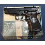 Boxed as new CO2 .177 Beretta Mod .84 FS BB air pistol