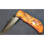 Boxed as new Elk Ridge ER-120 pocket knife with belt clip