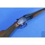 Brno Poldi 12 bore side by side sidelock ejector shotgun with 28 inch barrels, choke 3/4 and 1/2, 14