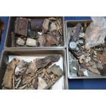 Three trays containing a large selection of relic state and battle field type military finds