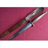 Scarce Wilkinson Sword Fairbairn-Sykes commando fighting knife, American private purchase, with 7