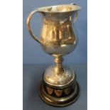 Birmingham silver hallmarked trophy cup, The Langston Trophy Presented by Langston & Son Ltd Reading