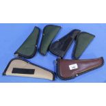 Six various padded brand new rifle bolt cases