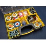 Stanley Professional Deep Organiser Box containing a large quantity of .177 pellets, BBs, CO2