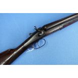 Army & Navy 12 bore side by side hammer gun with 30 inch barrels, serial no. 44102 (shotgun