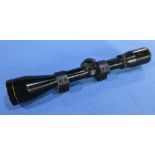 Nikko Sterling rifle scope with 11mm air rifle mounts