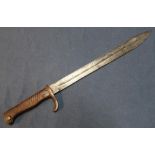 German Mauser bayonet, the 14 1/4 inch swollen point blade by Alex Coppel Solingen with two piece