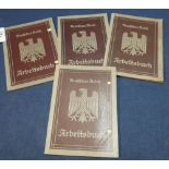 Collection of four Third Reich German ID/passbooks dating from the late 1930s (4)