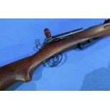 7.5 x 55 Schmidt Rubin Swiss straight pull bolt action service rifle, serial no. 452416 (section one