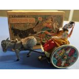 Boxed Lehmann's The Stubborn Donkey clockwork toy complete with original box