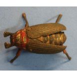 Lehmann's tinplate clockwork Scarab beetle