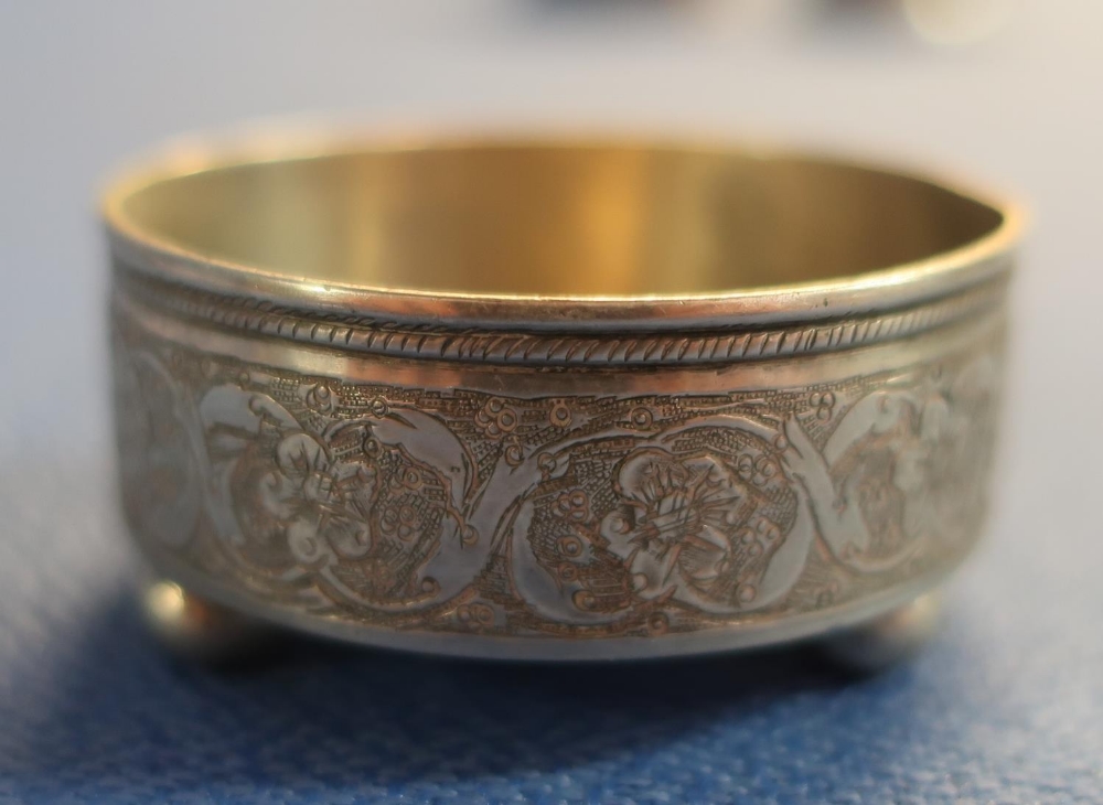 Group of various silver plate and Eastern white metal items including modern rectangular snuff box - Image 8 of 13