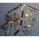 Selection of various assorted modern ladies and gent wristwatches