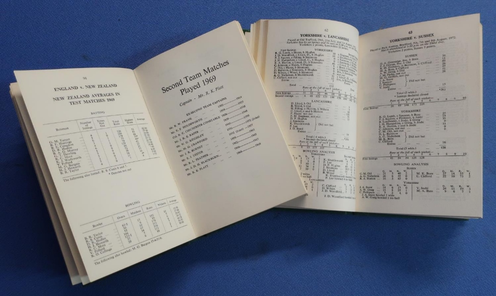 Two Yorkshire county cricket club yearbooks 1970 and 1973 - Image 2 of 2