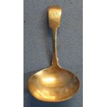 London 1809 silver hallmarked caddy spoon with makers mark for Thomas Hayter with monogram